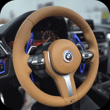 핸들 119 경산 BMW 428i 컨버터블 핸들 컬러 커스텀 / 경북 칠곡, 구미