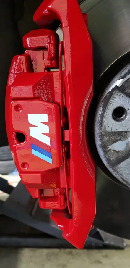 bmw 7시리즈 캘리퍼도색 bmw 레드 우레탄도색. / 안성, 평택, 오산