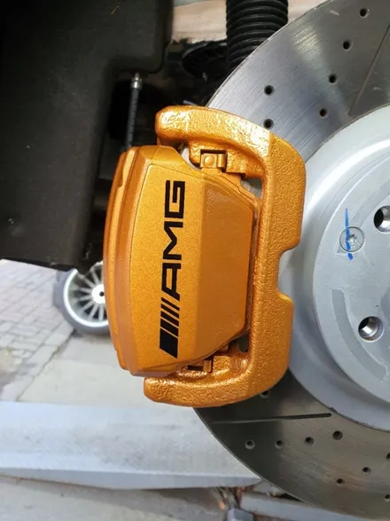 평택 안성에서 벤츠 GT43 amg 세라믹골드 캘리퍼 우레탄 도색 / 안성, 평택, 오산