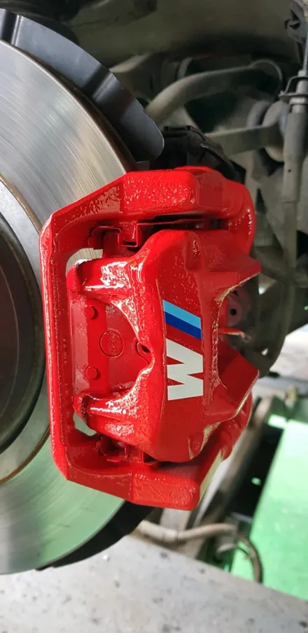 bmw x4 캘리퍼도색 평택 청룡동 레드 브레이크도색 / 안성, 평택, 오산