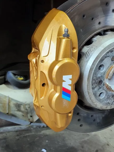BMW M4차량 캘리퍼 우레탄도색 로즈골드 색상 / 안성, 평택, 오산