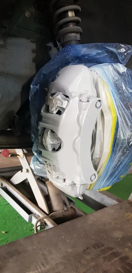 포르쉐 911 카레라 캘리퍼도색 옐로우색상. / 안성, 평택, 오산