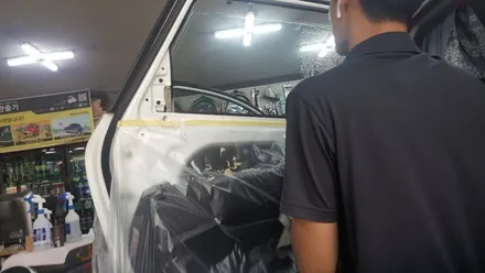 기아 올뉴쏘렌토 성북구 월곡동 썬팅 오로라 레인보우 V90 전체 재 시공 이야기 :-)