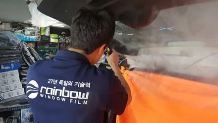 올란도 성북구 썬팅 오로라 레인보우 V70 전체 재 시공 이야기 :-)
