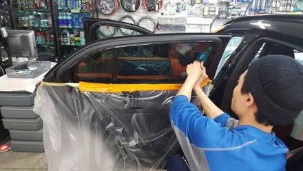 벤츠 GLA 45 AMG 한정판 성북구 썬팅 오로라 레인보우 V70 전체 시공이야기 :-)