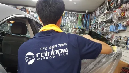 벤츠 CLS350 AMG 성북구 썬팅 오로라 레인보우 V70 전체 시공이야기~