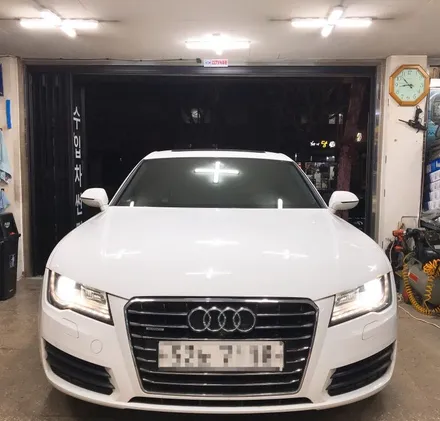 아우디 A7 노원구 썬팅 오로라 레인보우 V90 전면 시공이야기~