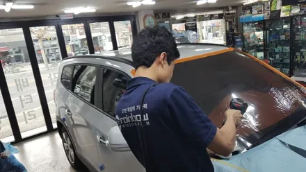 올란도 성북구 썬팅 오로라 레인보우 V70 전체 재 시공 이야기 :-)