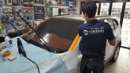 올란도 성북구 썬팅 오로라 레인보우 V70 전체 재 시공 이야기 :-)
