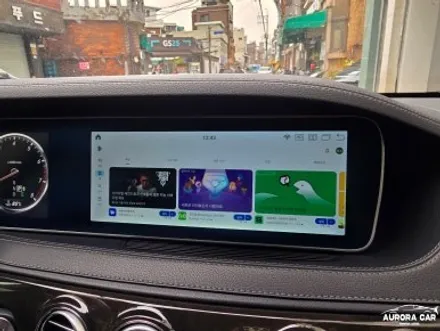 동대문구 수입차 안드로이드 올인원 전문점 W222 벤츠 S500 12.3인치 장착 후기