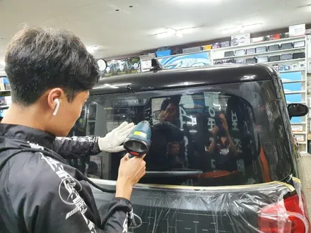 기아 레이 레인보우i90 썬팅 신차검수 신차패키지 시공은 노원구 동대문구 성북구 오로라자동차용품에서 깔끔한시공 :-)