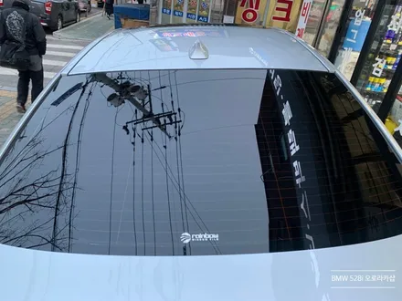 BMW 528i 레인보우 i90 전면, 후면 뒷유리 썬팅(틴팅) 재시공 후기★ 성북구에서 석관동 오로라카샵으로★