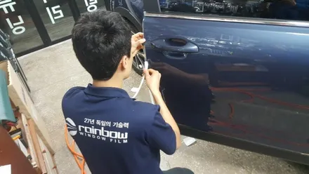 기아 스토닉 오로라 성북구 신차패키지 나노텍 유리막 레인보우 PPF 시공이야기~