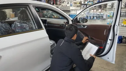 성북구 강북구 노원구 동대문구 아이오닉 하이브리드신차검수 오로라 신차패키지시공 :-) 신차검수는 오로라