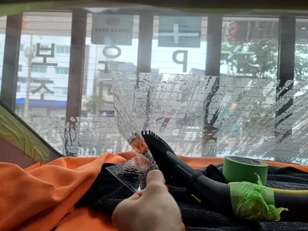 제네시스 BH330 썬팅(틴팅) 재시공 후기★ 열차단과 시인성 프라이버시를 위한 선택! 노원구에서 오로라카샵