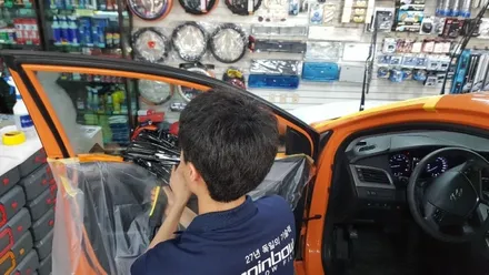 LF쏘나타 택시 성북구 썬팅 오로라 레인보우 i55 재 시공 이야기 :-)