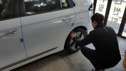 성북구 강북구 노원구 동대문구 아이오닉 하이브리드신차검수 오로라 신차패키지시공 :-) 신차검수는 오로라
