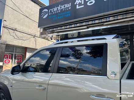 렉스턴 스포츠 칸 쿨맨 샌드스톤 베이지 신차검수 신차패키지 시공후기★ 성북구 삼선동에서 오로라카샵 방문 후기★