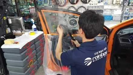 LF쏘나타 택시 성북구 썬팅 오로라 레인보우 i55 재 시공 이야기 :-)