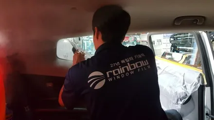 올란도 성북구 썬팅 오로라 레인보우 V70 전체 재 시공 이야기 :-)