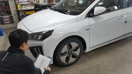 성북구 강북구 노원구 동대문구 아이오닉 하이브리드신차검수 오로라 신차패키지시공 :-) 신차검수는 오로라