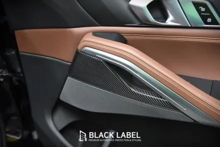 BMW X6 LCI 우드트림에 카본 랩핑/ 3M 카본블랙/ 하남랩핑 시공은 블랙라벨! / 하남 초일동