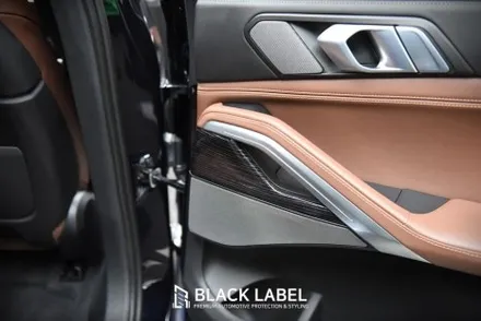 BMW X6 LCI 우드트림에 카본 랩핑/ 3M 카본블랙/ 하남랩핑 시공은 블랙라벨! / 하남 초일동