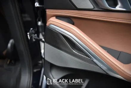 BMW X6 LCI 우드트림에 카본 랩핑/ 3M 카본블랙/ 하남랩핑 시공은 블랙라벨! / 하남 초일동