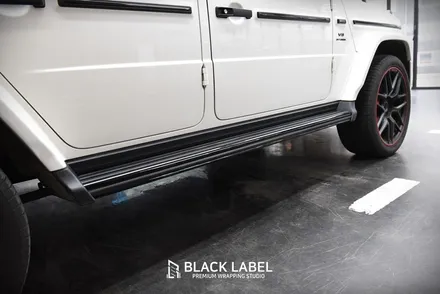 메르세데스 벤츠 G63 AMG(G바겐) 사이드스텝 블랙PPF 랩핑, 라이트필름 시공/ 하남랩핑, 하남PPF 1인시공 블랙라벨 / 하남 초일동