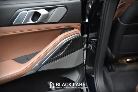 BMW X6 LCI 우드트림에 카본 랩핑/ 3M 카본블랙/ 하남랩핑 시공은 블랙라벨! / 하남 초일동