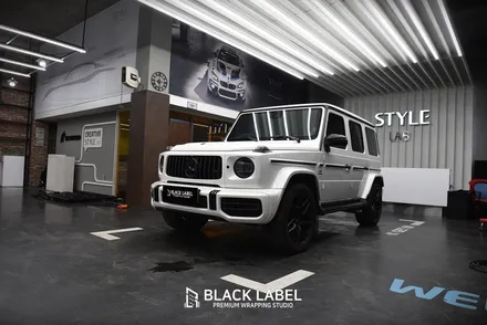 메르세데스 벤츠 G63 AMG(G바겐) 사이드스텝 블랙PPF 랩핑, 라이트필름 시공/ 하남랩핑, 하남PPF 1인시공 블랙라벨 / 하남 초일동