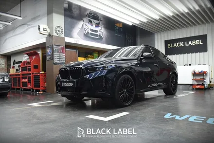 BMW X6 LCI 우드트림에 카본 랩핑/ 3M 카본블랙/ 하남랩핑 시공은 블랙라벨! / 하남 초일동