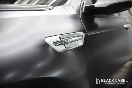 BMW E71 X6M 기존랩핑 제거 후 3M 사틴블랙 전체랩핑 / 하남랩핑, 하남PPF 전문 블랙라벨 / 하남 초일동