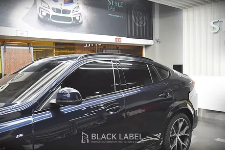 BMW G06 X6 생활보호 PPF / 크롬죽이기 : 윈도우몰딩, 루프랙 유광블랙 랩핑 / 블랙그릴 1:1 교체 / 블랙 머플러팁 부착 / 하남PPF, 하남랩핑 시공전문 블랙라벨 / 하남 초일동