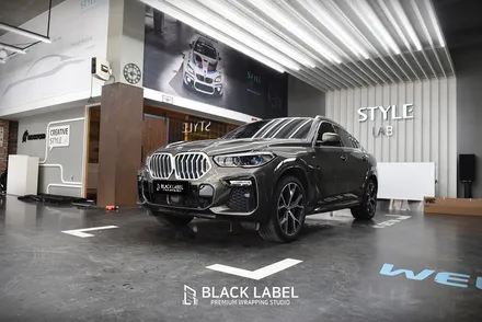 BMW G06 X6 : 3M 사틴 썬더클라우드 전체랩핑, 크롬죽이기, 블랙그릴&머플러팁, 블랙PPF 루프스킨 / 하남랩핑, 하남PPF 1인시공 블랙라벨 / 하남 초일동
