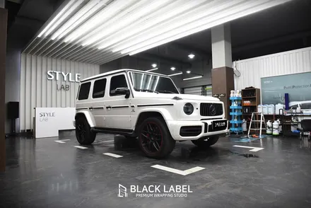 메르세데스 벤츠 G63 AMG(G바겐) 사이드스텝 블랙PPF 랩핑, 라이트필름 시공/ 하남랩핑, 하남PPF 1인시공 블랙라벨 / 하남 초일동