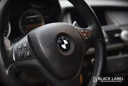 BMW E71 X6M 기존랩핑 제거 후 3M 사틴블랙 전체랩핑 / 하남랩핑, 하남PPF 전문 블랙라벨 / 하남 초일동