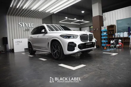 2022 BMW G05 X5 30d : 본넷PPF, 생활보호PPF, 크롬죽이기, 사이드미러 랩핑 시공 / 하남PPF, 하남랩핑 시공전문 블랙라벨 / 하남 초일동