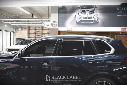 BMW X5 윈도우몰딩, 루프랙 크롬죽이기 랩핑 / 블랙 머플러팁 / 하남크롬죽이기, 하남PPF 전문 블랙라벨 / 하남 초일동