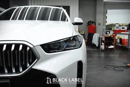 BMW X6 헤드라이트 스모그 PPF, 스포일러 랩핑, 트렁크 엠블럼 가니쉬 크롬죽이기 랩핑 / 하남PPF, 하남랩핑 전문 블랙라벨 / 하남 초일동