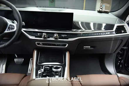 BMW X6 LCI 우드트림에 카본 랩핑/ 3M 카본블랙/ 하남랩핑 시공은 블랙라벨! / 하남 초일동