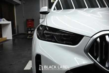 BMW X6 헤드라이트 스모그 PPF, 스포일러 랩핑, 트렁크 엠블럼 가니쉬 크롬죽이기 랩핑 / 하남PPF, 하남랩핑 전문 블랙라벨 / 하남 초일동