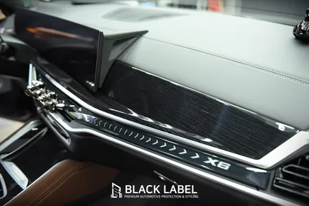 BMW X6 LCI 우드트림에 카본 랩핑/ 3M 카본블랙/ 하남랩핑 시공은 블랙라벨! / 하남 초일동