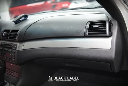 BMW E46 325i 실내 3M 티타늄 브러쉬 실내랩핑 / 하남PPF, 하남랩핑 1인 시공점 블랙라벨 / 하남 초일동
