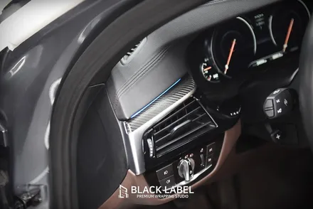 BMW G30 520d 3M 사틴화이트펄 전체랩핑, 블랙PPF 루프스킨, 윈도우몰딩 크롬죽이기, 카본블랙 실내랩핑 시공 / 하남랩핑, 하남PPF 시공전문 블랙라벨 / 하남 초일동
