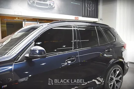 BMW X5 윈도우몰딩, 루프랙 크롬죽이기 랩핑 / 블랙 머플러팁 / 하남크롬죽이기, 하남PPF 전문 블랙라벨 / 하남 초일동