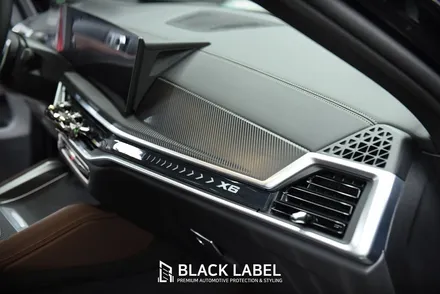 BMW X6 LCI 우드트림에 카본 랩핑/ 3M 카본블랙/ 하남랩핑 시공은 블랙라벨! / 하남 초일동