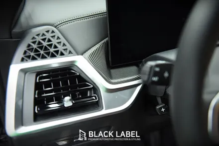 BMW X6 LCI 우드트림에 카본 랩핑/ 3M 카본블랙/ 하남랩핑 시공은 블랙라벨! / 하남 초일동