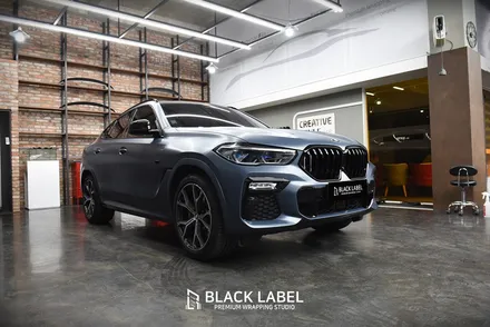 BMW G06 X6 : 3M 사틴 썬더클라우드 전체랩핑, 크롬죽이기, 블랙그릴&머플러팁, 블랙PPF 루프스킨 / 하남랩핑, 하남PPF 1인시공 블랙라벨 / 하남 초일동