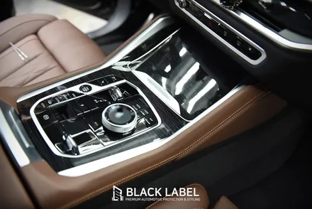 BMW X6 LCI 우드트림에 카본 랩핑/ 3M 카본블랙/ 하남랩핑 시공은 블랙라벨! / 하남 초일동